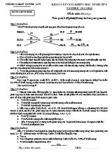 Đề khảo sát năng khiếu học sinh môn Hóa học Lớp 8 - Năm học 2013-2014 - Phòng GD & ĐT Quỳnh Lưu